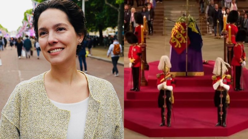 Cecília Malan enfrenta fila para acompanhar funeral da rainha - Reprodução/Instagram