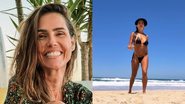 Deborah Secco exibe bumbum perfeito ao dar um usar um biquíni fininho durante banho de mar - Reprodução/Instagram