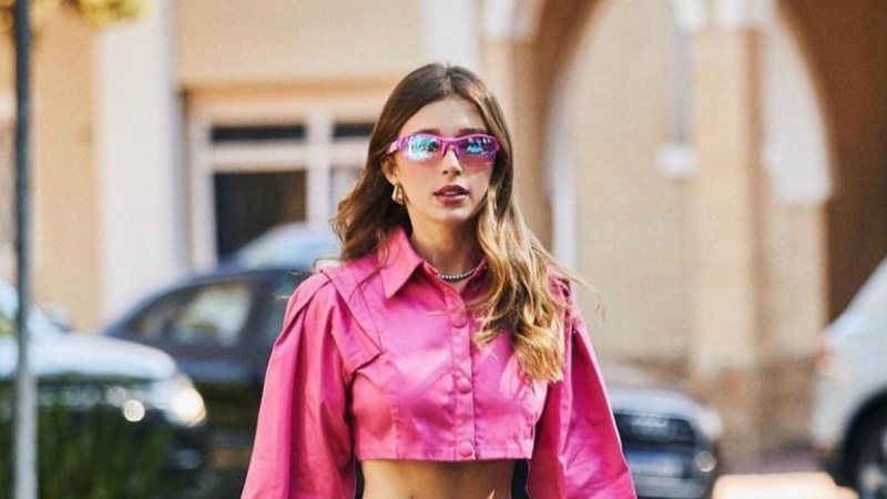 Duda Reis surge com look rosa fashionista - Reprodução/Instagram