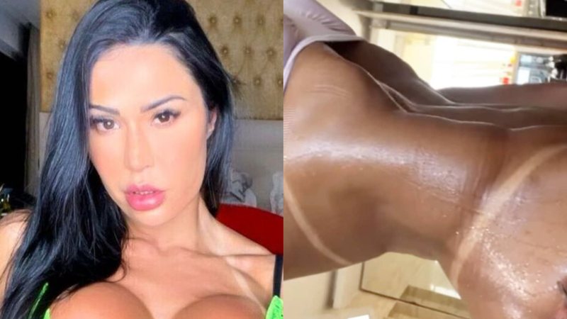 Gracyanne Barbosa causa com selfie abaixando a calça - Reprodução/Instagram