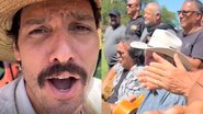 Guito exibe bastidores de 'Pantanal' com Almir Sater e Sérgio Reis e equipe - Reprodução/Instagram