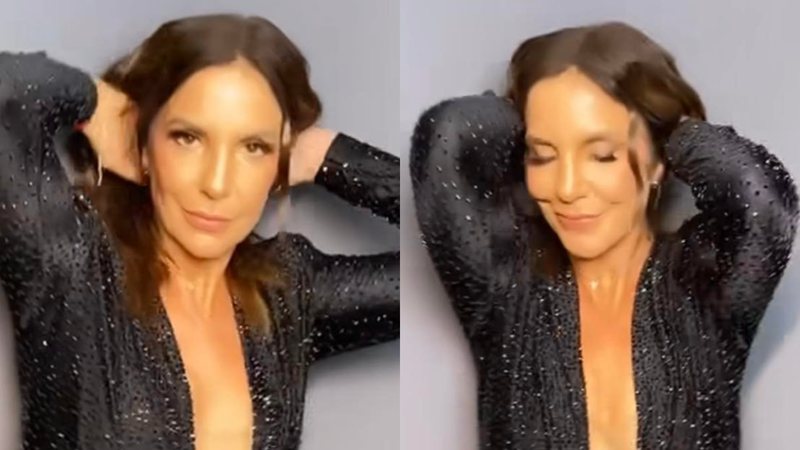 Com decote no limite, Ivete Sangalo ostenta o corpaço em macacão justo - Reprodução/Instagram