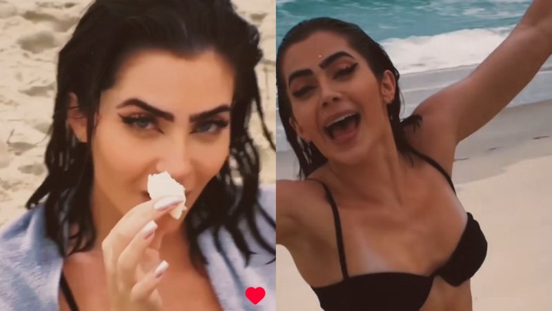 Jade Picon ostenta corpaço em vídeo na praia - Reprodução/Instagram