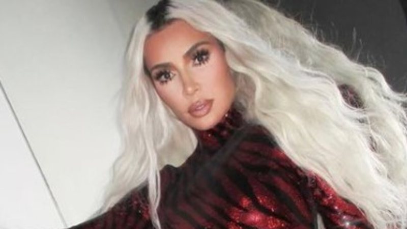 Kim Kardashian apareceu na festa de Beyoncé com look brilhante - Reprodução: Instagram