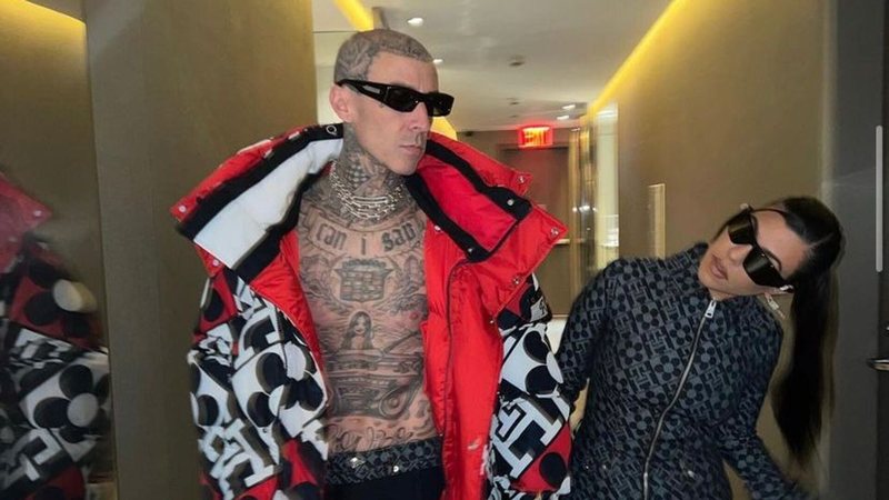 Kourtney Kardashian e Travis Barker marcaram presença na New York Fashion Week - Reprodução: Instagram