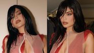 Kylie Jenner elege vestido transparente, decotado e com fenda para Semana de Moda em Paris - Reprodução/Instagram