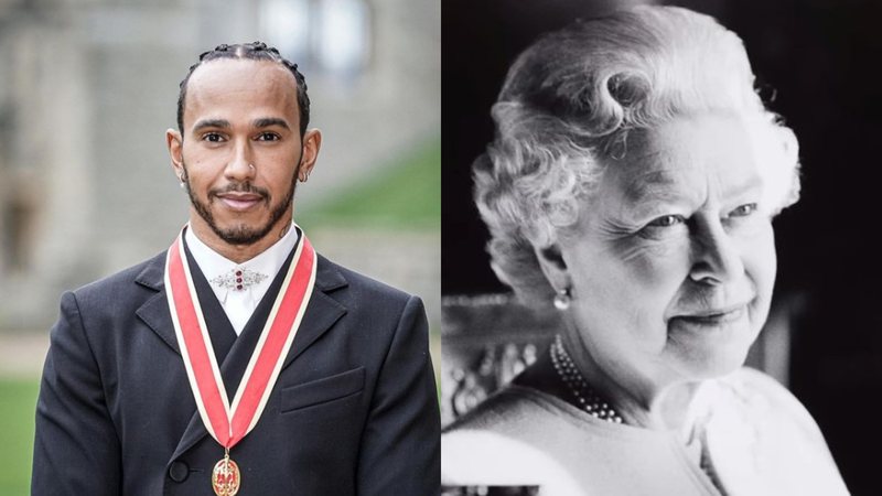 Rainha Elizabeth II teria brigado com o heptacampeão mundial de Formula 1, Lewis Hamilton, por falta de etiqueta à mesa - Foto: Reprodução / Instagram