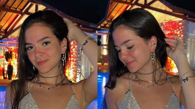 Aos 18 anos, Mel Maia ostenta cinturinha fina ao exibir look - Reprodução/Instagram