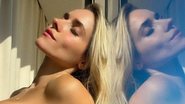 Monique Alfradique surge de biquíni tomara que caia tomando sol na janela de sua casa - Reprodução/Instagram