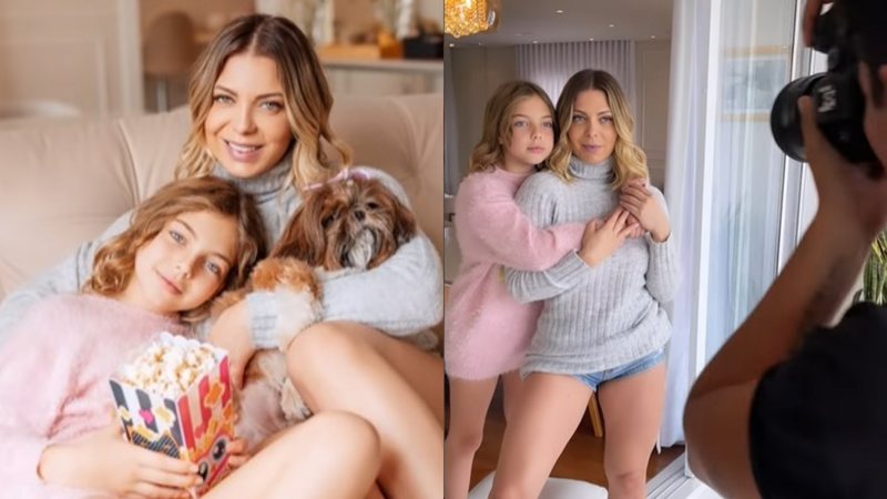 Sheila Mello exibe bastidores de ensaio fotográfico arrasador com a filha, Brenda - Reprodução/Instagram