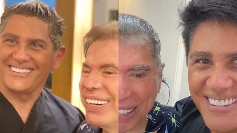 César Filho e Silvio Santos se encontram em salão de beleza - Reprodução/Instagram