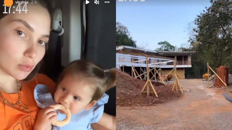 A influenciadora Virginia Fonseca mostrou que sua casa terá uma grande área de lazer, com deck suspenso, sauna e adega - Foto: Reprodução / Instagram