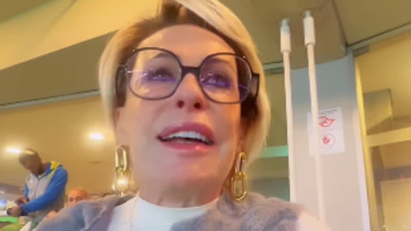 Ana Maria Braga assiste clássico ao vivo - Foto: reprodução/Instagram