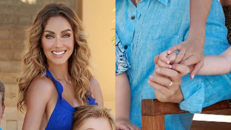 Anahí exibe nova foto com o marido e os dois filhos - Foto: Reprodução / Instagram