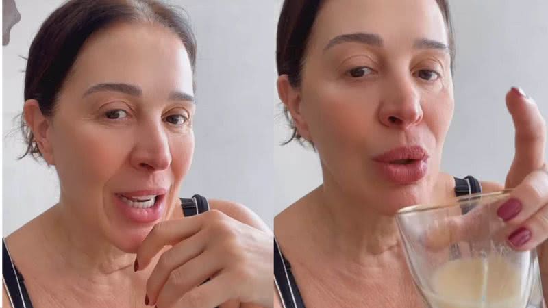 Claudia Raia revela suco inusitado para a saúde - Reprodução/Instagram