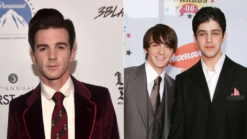 Montagem de fotos do ator Drake Bell e Josh Peck, do seriado Drake e Josh - Foto: Getty Images