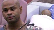 Cezar Black dorme na área externa do BBB23 - Reprodução/Globo