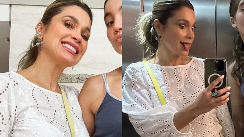 Filha caçula de Flávia Alessandra choca com tamanho - Reprodução/Instagram