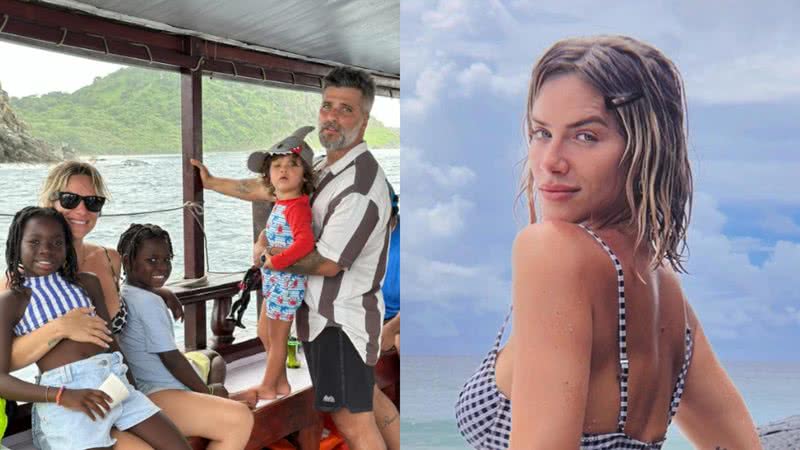 Apresentadora e atriz Giovanna Ewbank faz compilado de momentos com Bruno Gagliasso e os três filhos - Foto: Reprodução / Instagram