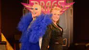 Ikaro Kadoshi e Xuxa Meneghel em coletiva de imprensa do reality Caravana das Drags - Foto: Divulgação/AgNews