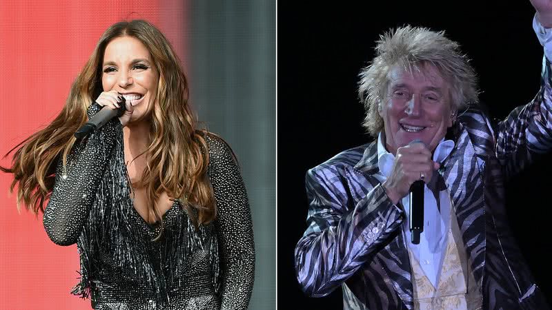 Ivete Sangalo e Rod Stewart - Fotos: Getty Images