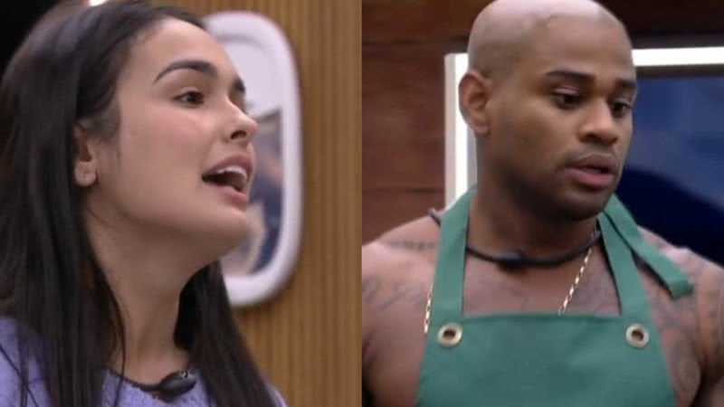 Larissa e Cezar Black discutem - Reprodução/Globo