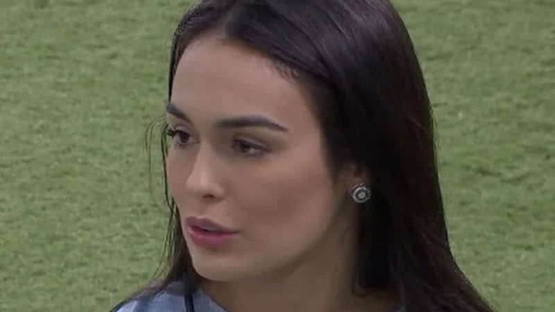 Larissa nega que recebeu instruções fora da casa - Reprodução/Globo