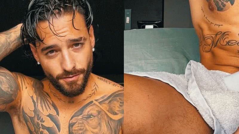 Maluma arranca suspiros ao posar com toalha no limite - Reprodução/Instagram