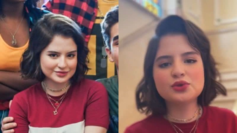 Atriz Sophia Valverde, de 17 anos, mostra imagens de live-action com personagens criados por Mauricio de Sousa - Foto: Reprodução / Instagram