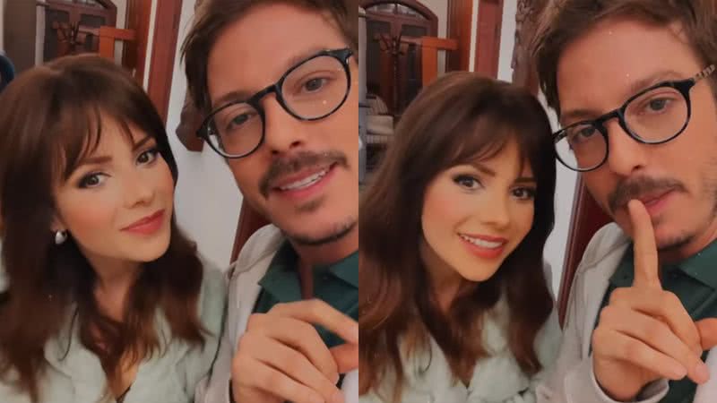 Sandy e Fábio Porchat nos bastidores do filme 'Evidências do Amor' - Foto: Reprodução / Instagram