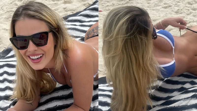 Yasmin Brunet exibe corpão em praia do Rio de Janeiro - Reprodução/Instagram