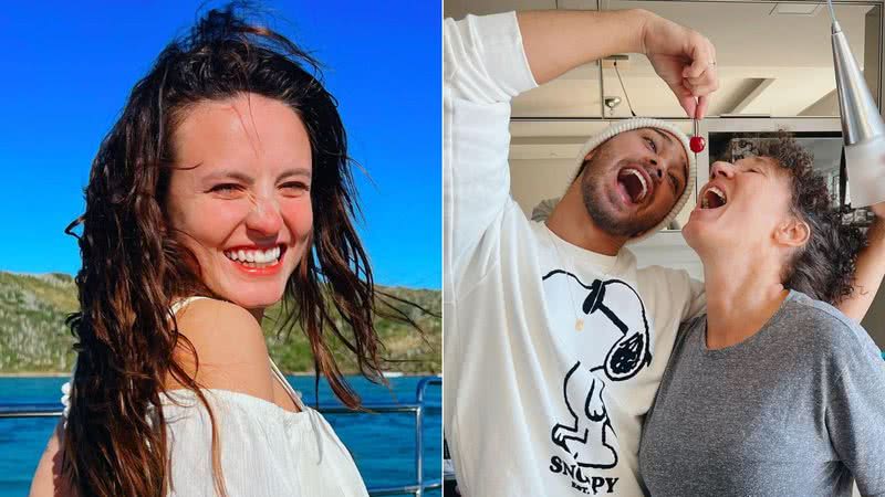 Montagem de fotos de Larissa Manoela e sua sogra, mãe de André Luiz Frambach - Foto: Reprodução/Instagram @andreluizframbach