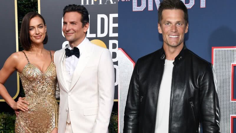 Bradley Cooper está com medo de Tom Brady afastar Irina Shayk dele - Foto: Getty Images