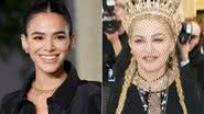 Montagem de fotos de Bruna Marquezine e Madonna; celebridades fazem aniversário em agosto - Foto: Getty Images