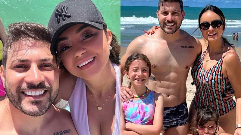 Ex-BBB Caio Afiune curte viagem de férias com a mulher e as filhas - Reprodução/Instagram