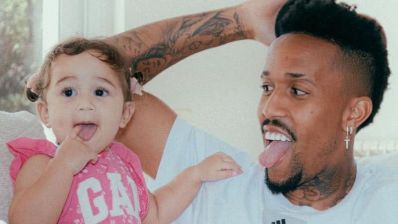 Éder Militão e sua filha, Cecília - Foto: Reprodução / Instagram