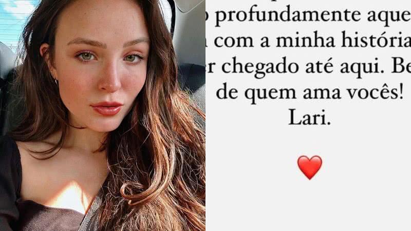 Larissa Manoela agradece apoio - Foto: Reprodução / Instagram