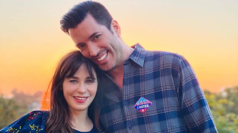 Zooey Deschanel e Jonathan Scott vivem romance há quatro anos - Reprodução/Instagram