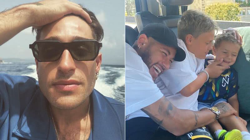 Montagem de fotos de Vinicius Martinez, Neymar e seu filho, Davi Lucca - Foto: Reprodução/Instagram @martinezvini @neymarjr