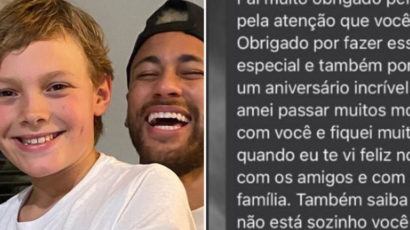 Filho de Neymar envia mensagem emocionante para o pai: "Você não está sozinho" - Reprodução/ Instagram