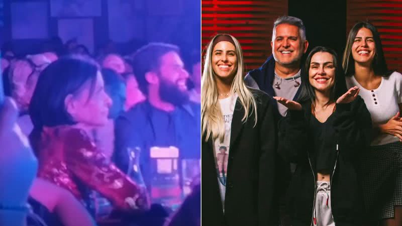 Montagem de fotos de Marina Lima e Orlando Morais ao lado das filhas, Anttónia, Ana e Cleo - Foto: Reprodução/Instagram @carasbrasil @orlandomorais