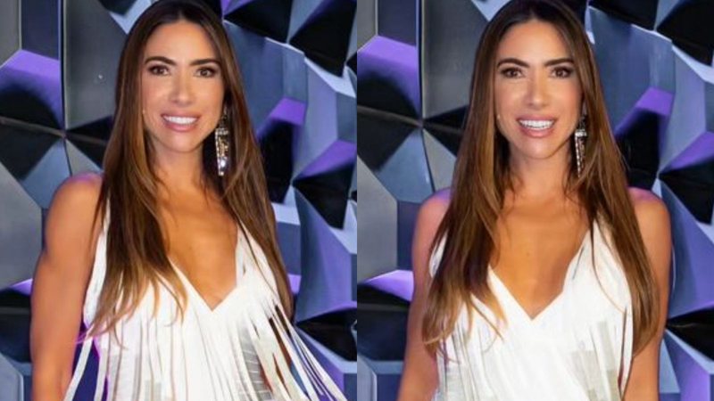 Patricia Abravanel elege vestido brilhante para especial de ano novo no 'Programa do Silvio Santos' - Reprodução/Instagram/Gabriel Cardoso