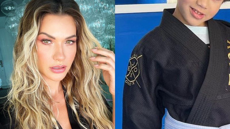 Filhos de Andressa Suita e Gusttavo Lima esbanjam fofura de kimono - Reprodução/Instagram