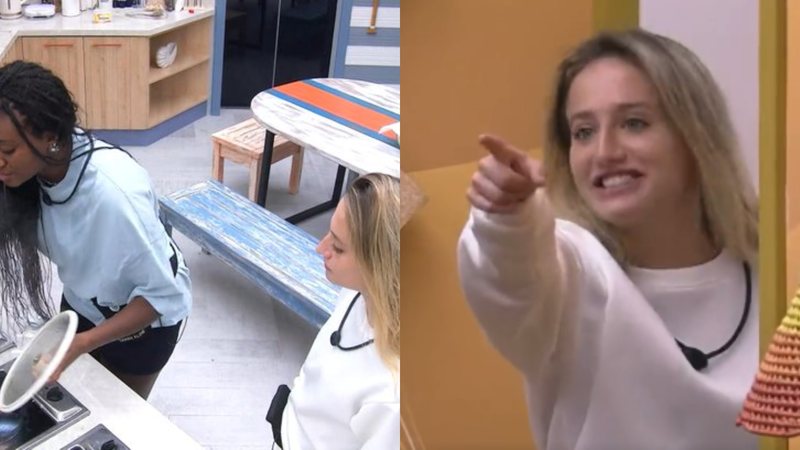 Atriz Bruna Griphao fica extremamente brava ao notar que cozinha da Xepa estava um caos - Foto: Reprodução / Twitter