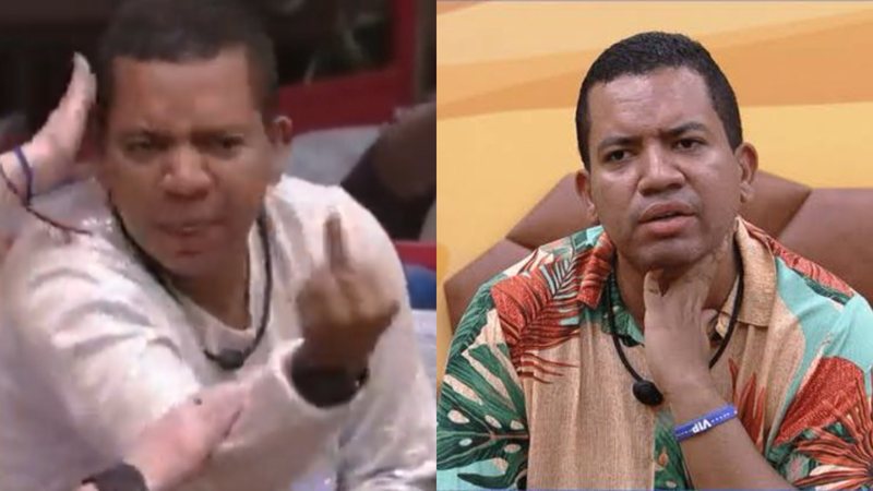 Enquanto era acolhido por brothers em crise, Bruno Gaga leva bronca da produção do BBB23 e rebate com xingamentos - Foto: Reprodução / Twitter