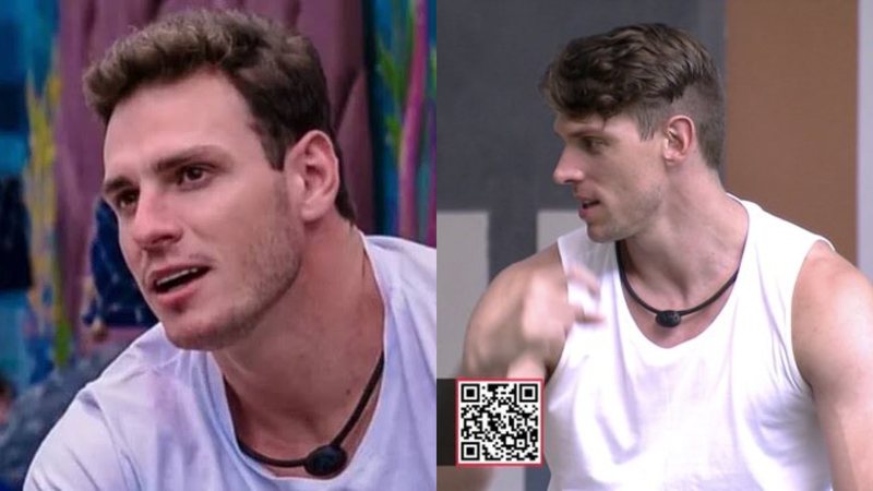 Brothers Gustavo e Cristian conversam sobre jogo e combinam de votar igual no paredão do BBB23 - Foto: Reprodução / Twitter