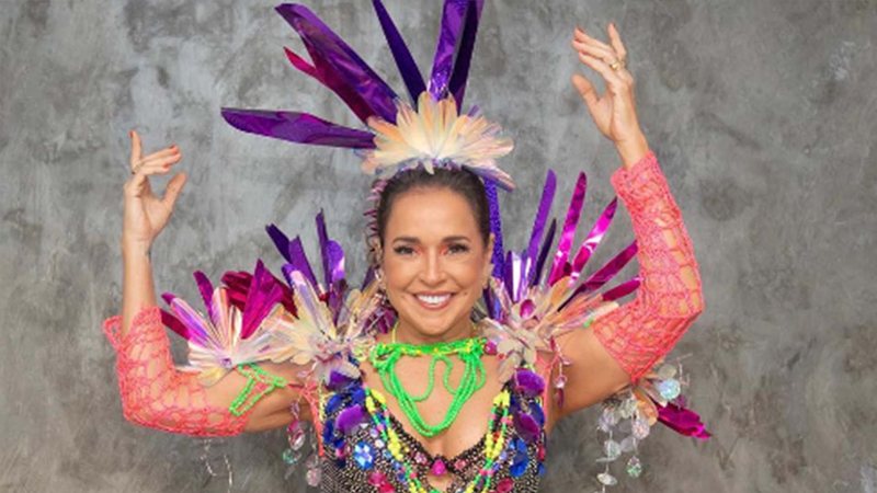 Daniela Mercury com sua fantasia para o carnaval de Salvador - Foto: Reprodução / Instagram