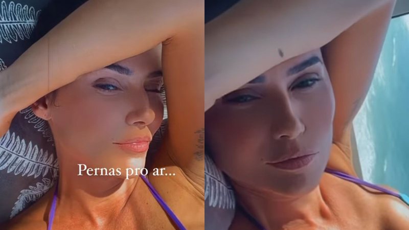 Deborah Secco relaxa após folia - Reprodução/Instagram