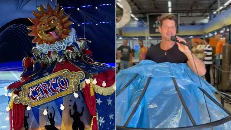 No Fantástico, Fernando Fernandes revela a cadeira motorizada que ficava dentro da fantasia do The Masked Singer - Foto: Reprodução / Globo