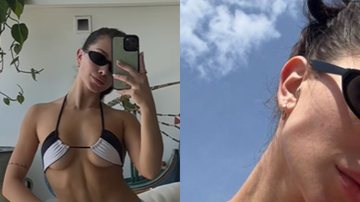 Influenciadora Flávia Pavanelli aproveita dia de muito sol para renovar o bronzeado de biquíni - Foto: Reprodução / Instagram